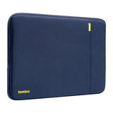 Tomtoc Defender-A13 - Housse pour ordinateur portable 14 pouces (bleu marine) : ordinateur portable glissé dans la housse