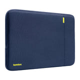 Tomtoc Defender-A13 - Housse 14 pouces et trousse à accessoires (bleu marine) : matières recyclées utilisées pour la housse