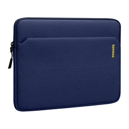Tomtoc Light-B18 - Housse pour tablette 11 pouces (bleu marine) : housse Tomtoc Light-B18 bleu marine sur un bureau