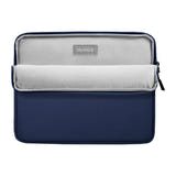 Tomtoc Light-B18 - Housse pour tablette 11 pouces (bleu marine) : tablette et stylet insérés dans la housse