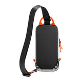 Tomtoc GameOn-G49 - Sacoche monobretelle 3 L pour Nintendo Switch et Switch 2 (grise) : intérieur avec emplacements de cartouches et poches filet