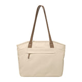 Tomtoc Versatile-T23 - Sac 12,5 L pour ordinateur jusqu'à 16 pouces (olive) : détail de la matière et des poignées du sac olive