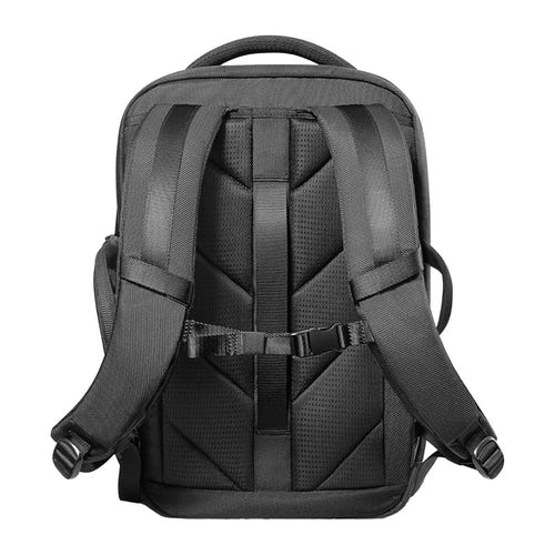Tomtoc TechPack-T73 - Sac à dos 28 L en X-Pac pour ordinateur jusqu'à 16 pouces (noir) : sac à dos sous la pluie, gouttes sur le tissu