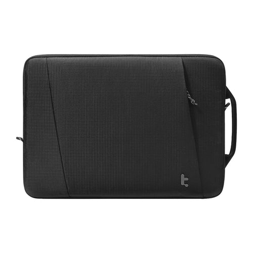 Tomtoc Essence-A35 - Housse pour ordinateur portable 14 pouces (noire) : housse Tomtoc Essence-A35 noire 14 pouces sur une table