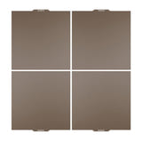 ELEGOO 50.204.0105 - Plateaux PEI magnétiques pour OrangeStorm Giga (4 pièces) : surface PEI texturée du plateau