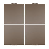 ELEGOO 50.204.0105 - Plateaux PEI magnétiques pour OrangeStorm Giga (4 pièces) : surface PEI texturée du plateau