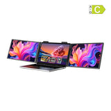 Zeuslap ZB14 - Double écran portable 14 pouces Full HD IPS USB-C : double écran portable Zeuslap ZB14 déployé sur un ordinateur portable