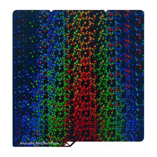 ANYCUBIC S010334 - Plateau texturé double face octogone et diamant pour Kobra S1 : plateau texturé ANYCUBIC posé sur le lit chauffant