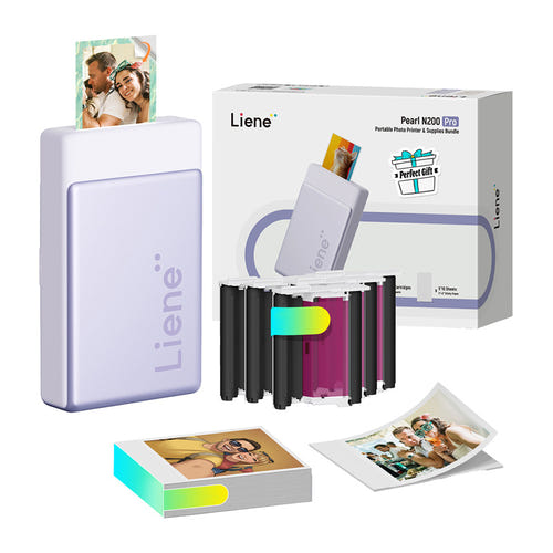 Liene Pearl N200 Pro - Kit imprimante photo portable (violet) (vue 2)