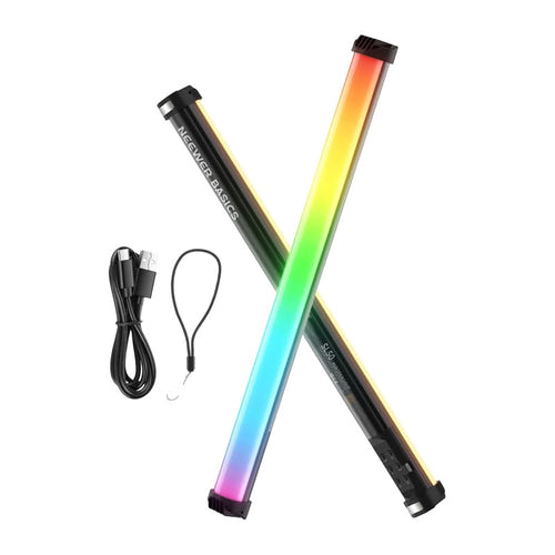 Neewer SL50 - Baguette lumineuse LED RVB 21 pouces, IRC 95 : filetage 1/4 de pouce en extrémité de baguette