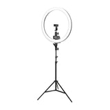 Neewer SRP18-2.4G - Anneau lumineux LED 48 cm avec pied et télécommande : support pour smartphone pivotant