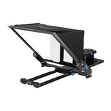 Neewer X17 II - Prompteur aluminium 17 pouces, charge 20 kg : prompteur Neewer X17 II monté sur trépied