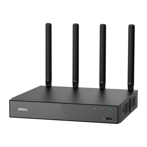 IMOU N118W - Enregistreur vidéo IP Wi-Fi 6, 18 canaux : quatre antennes externes de l'enregistreur