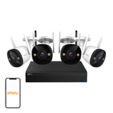 IMOU CCTV Kit-Lite - Kit de vidéosurveillance Wi-Fi, 4 caméras et NVR 1 To : kit de vidéosurveillance IMOU CCTV Kit-Lite complet