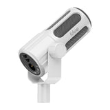Fifine Tank1 - Microphone dynamique XLR cardioïde (blanc) : connecteur XLR 3 broches du Fifine Tank1