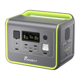 FOSSIBOT F800 - Station électrique portable 800 W, 512 Wh (verte) : station electrique portable FOSSIBOT F800 verte
