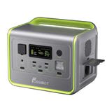 FOSSIBOT F800 - Station électrique portable 800 W, 512 Wh (verte) : lampe LED integree de la station F800