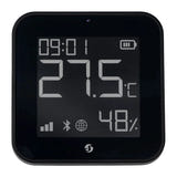 Shelly BLU H&T Display ZB - Capteur température, humidité et luminosité (noir) : capteur Shelly BLU H&T Display ZB noir