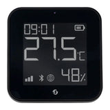 Shelly BLU H&T Display ZB - Capteur température, humidité et luminosité (noir) : capteur Shelly BLU H&T Display ZB noir