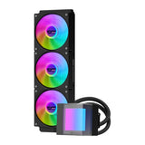 DarkFlash CB360 - Watercooling AIO pour processeur, ARGB (noir) : base en cuivre du waterblock CB360