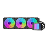 DarkFlash CB360 - Watercooling AIO pour processeur, ARGB (noir) : kit CB360 monte dans un boitier vitre