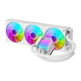 DarkFlash CB360 - Watercooling AIO pour processeur, ARGB (blanc) : waterblock panoramique blanc eclaire en ARGB