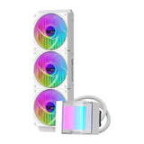 DarkFlash CB360 - Watercooling AIO pour processeur, ARGB (blanc) : kit CB360 blanc monte dans un boitier vitre