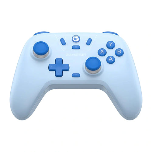 GameSir T4n Nova Lite - Manette sans fil à sticks Hall (bleu) : vue d'ensemble de la manette bleu
