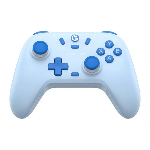 GameSir T4n Nova Lite - Manette sans fil à sticks Hall (bleu) : vue d'ensemble de la manette bleu