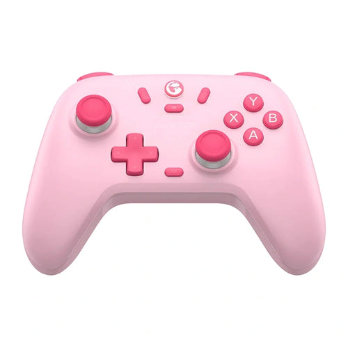 GameSir T4n Nova Lite - Manette sans fil à sticks Hall (rose) : vue d'ensemble de la manette rose