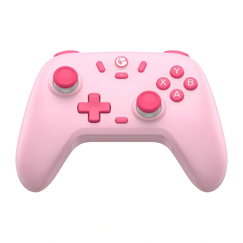 GameSir T4n Nova Lite - Manette sans fil à sticks Hall (rose) : vue d'ensemble de la manette rose