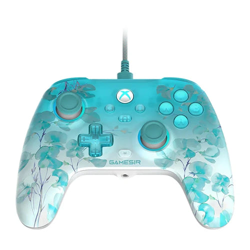 GameSir T7 Pro Floral - Manette filaire Xbox et PC à sticks Hall : vue d'ensemble de la manette T7 Pro à motif floral