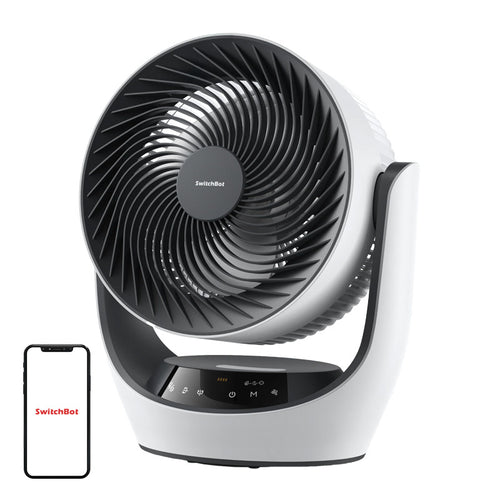 SwitchBot - Ventilateur brasseur d'air sans fil rechargeable 24 dB : ventilateur brasseur d'air sans fil de face