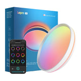 Lepro T1 - Plafonnier connecté RGB+CCT 1800 lm IP44 : vue de profil montrant la faible épaisseur