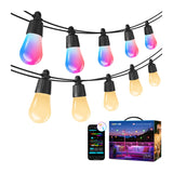 Lepro ZB1-15 - Guirlande guinguette connectée 15 m, 15 ampoules : détail d'une ampoule en polycarbonate