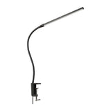 Lepro 310006 - Lampe de bureau à pince LED 460 lm (noire) : lampe à pince noire fixée au bord d'un bureau
