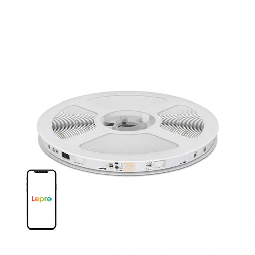 Lepro - Ruban LED RGBIC connecté de 5 m, Wi-Fi et Bluetooth