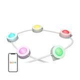 Lepro E1-60 - Éclairage extérieur connecté 60 points lumineux, 30,6 m : grande maison éclairée par les points lumineux Lepro E1-60