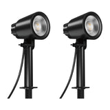 Lepro PG1-2 - Spots de jardin 16 W, 500 lm, IP65 (lot de 2) : arbustes éclairés en violet et rouge