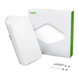 Lepro 150006 - Plafonnier LED 24 W, 2400 lm, 5000 K, IP44 : appartement avec terrasse éclairé au plafond