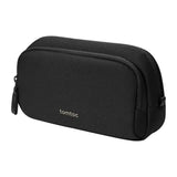 Tomtoc Light-T12 - Trousse de rangement 1,8 L à deux compartiments (noire) : doublure gris clair de l'intérieur