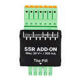 Shelly SSR Add-on - Module relais statique 2 canaux 30 V DC, 300 mA : détail des sorties LOAD1 et LOAD2
