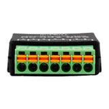 Shelly SSR Add-on - Module relais statique 2 canaux 30 V DC, 300 mA : boîtier noir vu de dessus