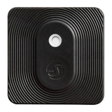 Shelly BLU H&T ZB - Capteur de température et d'humidité Zigbee (noir) : trois capteurs Shelly beige, noir et crème sur un support en bois