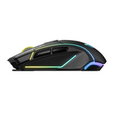 ONIKUMA DM06 - Souris gaming 3 modes, 12 800 DPI et RGB : souris en usage sur un bureau