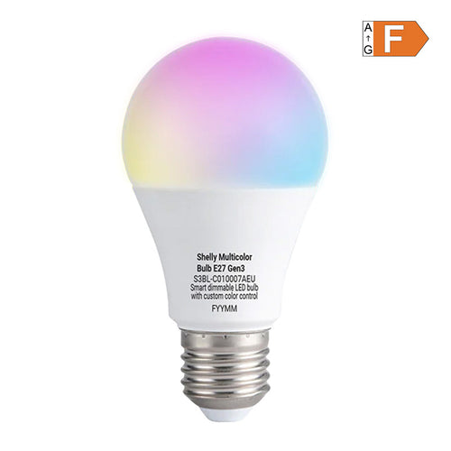 Shelly Multicolor Bulb Gen3 - Ampoule connectée E27 RGB 800 lm : ampoule connectée Shelly Multicolor Bulb Gen3 E27