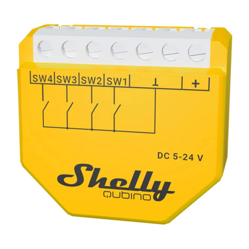 Shelly - Module 4 entrées Z-Wave en basse tension 5-24 V