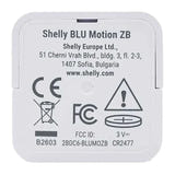 Shelly BLU Motion ZB - Capteur de mouvement Zigbee et Bluetooth sur pile : logement de la pile CR2477
