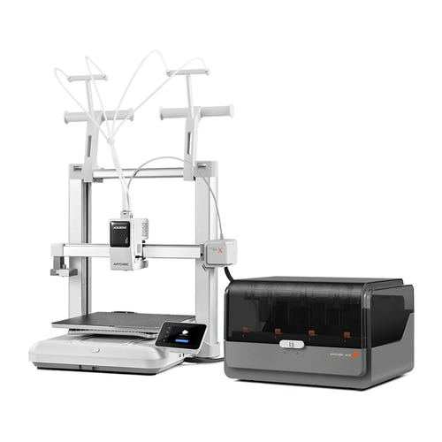 Anycubic Kobra X Combo - Imprimante 3D FDM 600 mm/s avec ACE 2 Pro : plateau PEI et première couche
