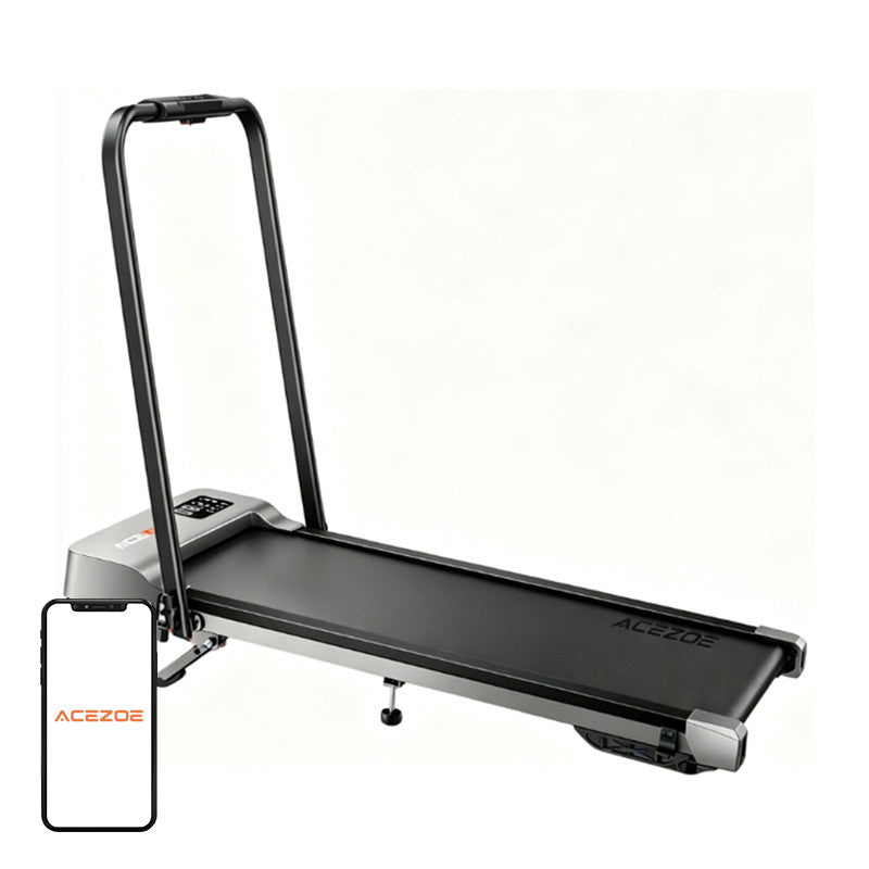 ACEZOE P12 - Tapis de course pliable 2 en 1 à inclinaison réglable, noir et gris - visuel 1